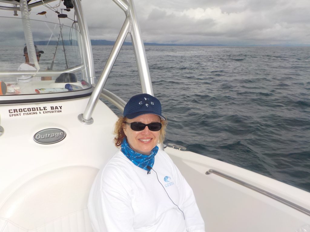 Travel Expert Lisa on the Boat in Costa Rica